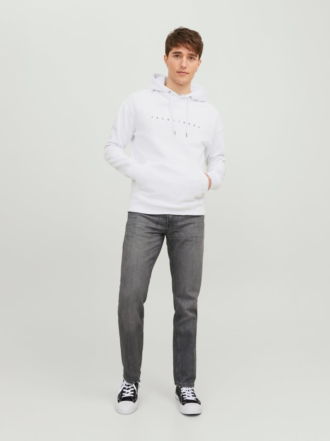 Sudadera básica Originals blanca - JJESTAR
